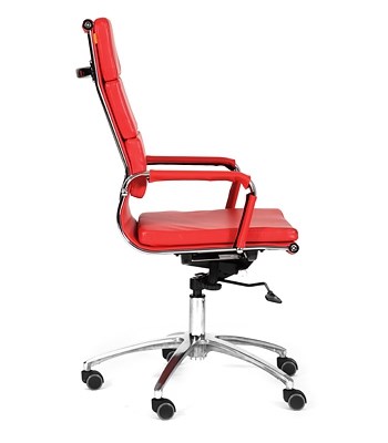 Кресло компьютерное CHAIRMAN 750 экокожа красная в Симферополе - изображение 2